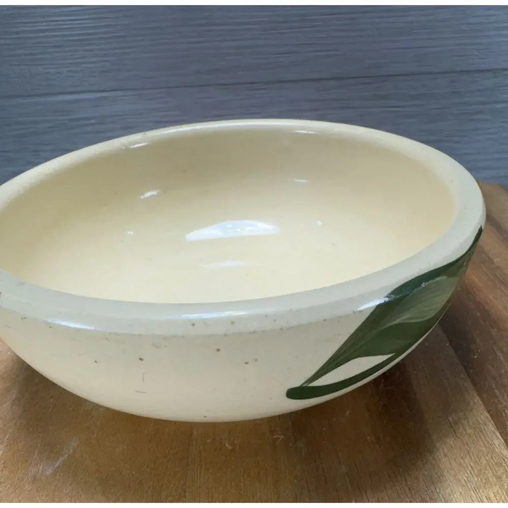 Watt Pottery Oven Ware With Wooden Fruit